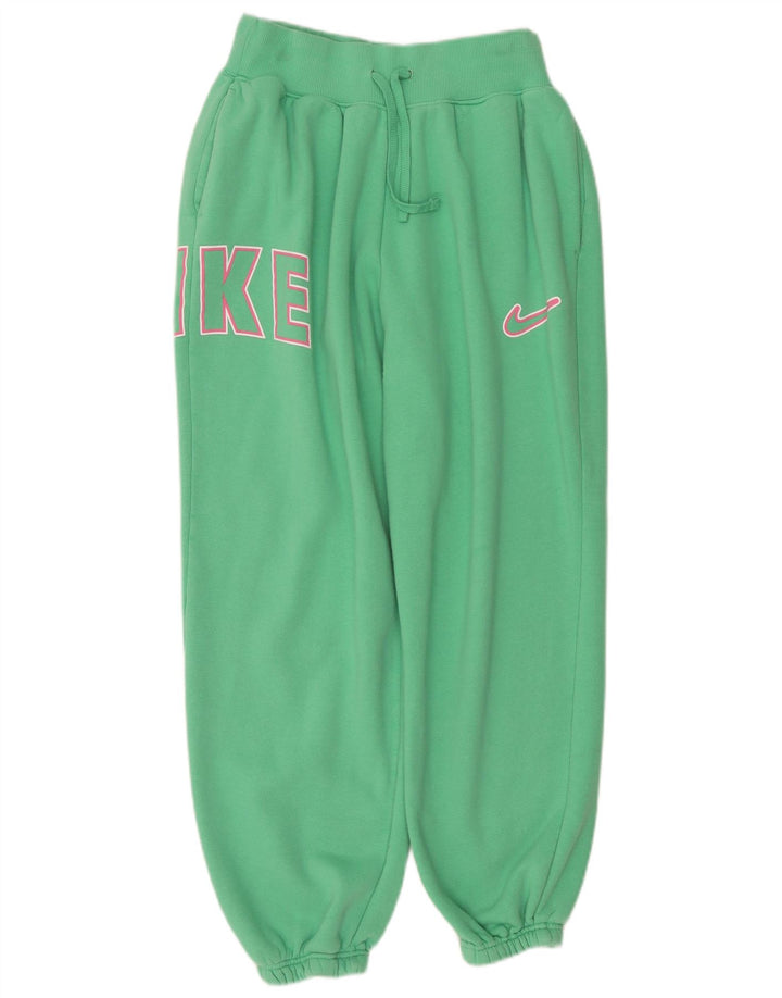 Nike Womens Graphic Oversized Full Tracksuit UK 14 Medium  Green Cotton