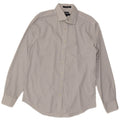 Gant Mens NON - IRON Shirt XL White Striped Cotton