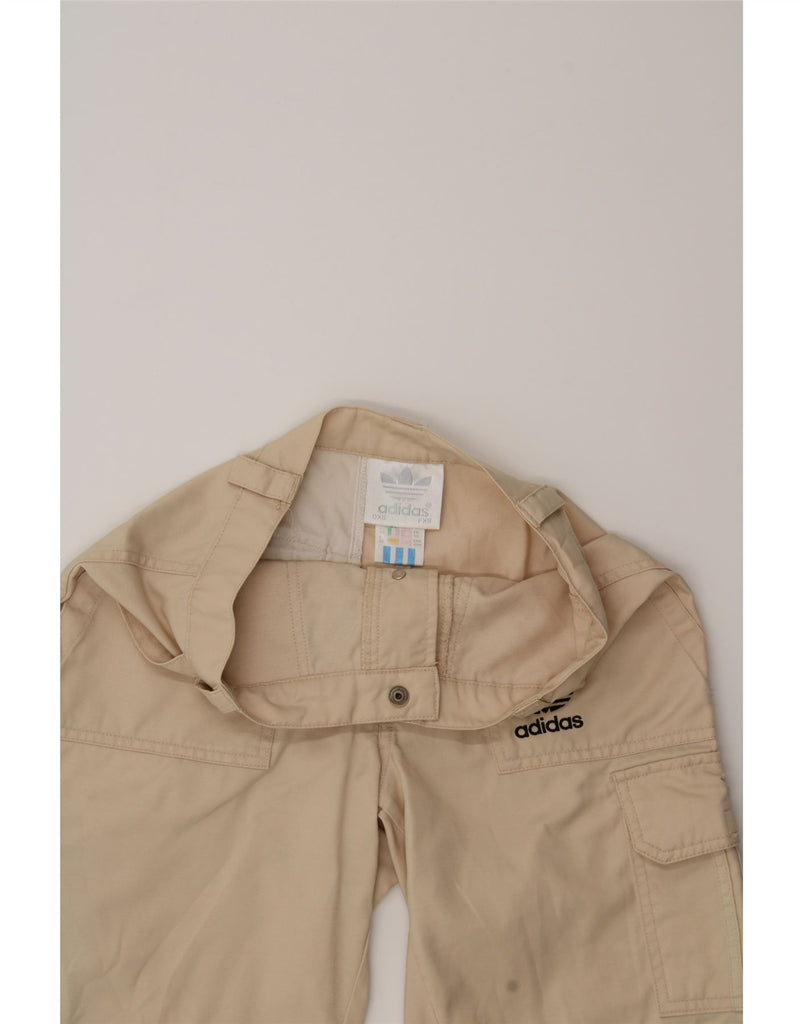 ADIDAS Womens Cargo Shorts UK 6 XS W28 Beige Cotton Vintage Adidas and Second-Hand Adidas from Messina Hembry 