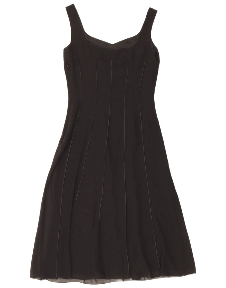 Dream Womens Evening Sleeveless A-Line Dress UK 8 Small Black Polyester