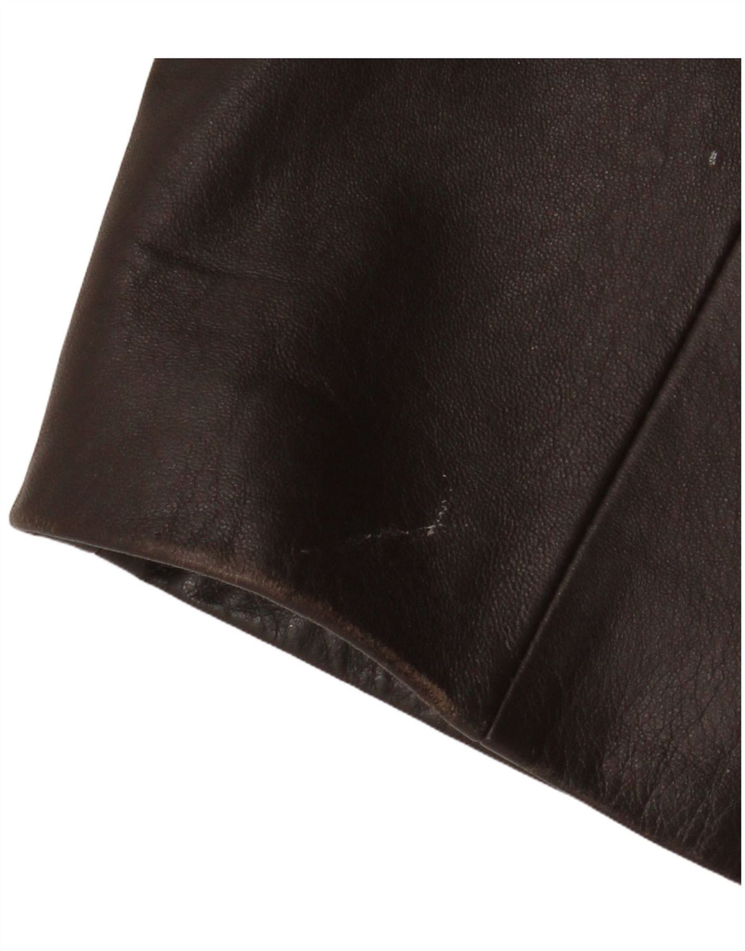 Vintage Womens 3 Button Leather Blazer Jacket UK 18 XL  Brown Leather