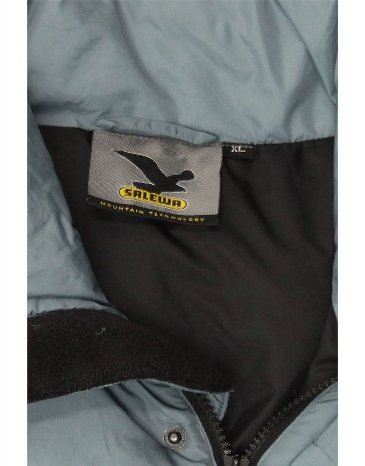 SALEWA Mens Padded Jacket UK 42 XL Blue Nylon Vintage SALEWA and Second-Hand SALEWA from Messina Hembry 