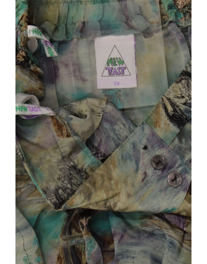 NEW FAST Womens Pleated Skirt EU 38 Medium W30  Multicoloured Colourblock