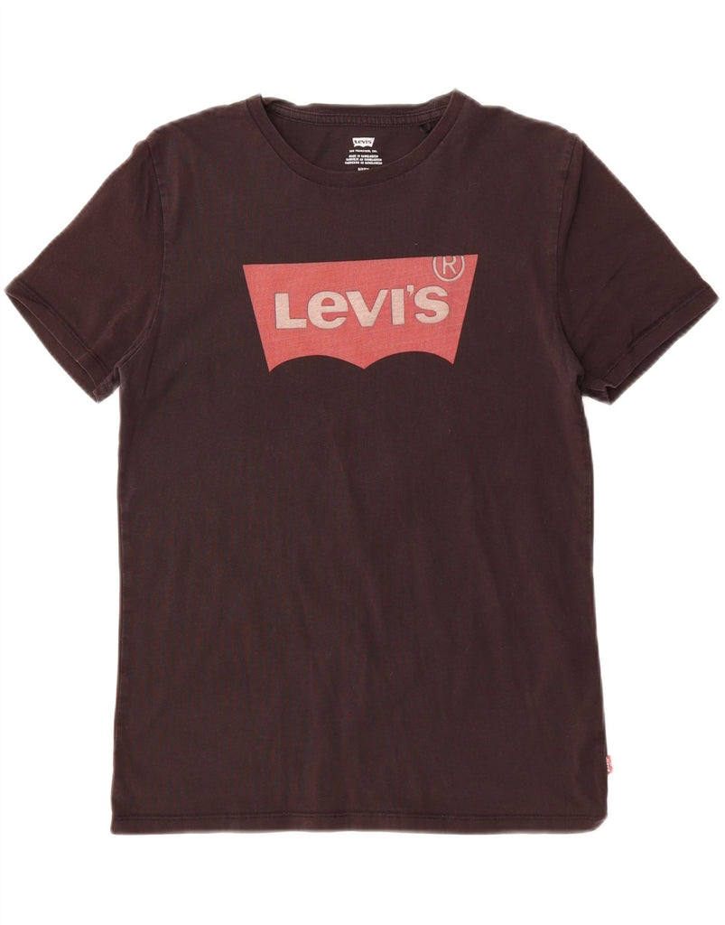LEVI'S Mens Graphic T-Shirt Top Small Black Cotton Vintage Levi's and Second-Hand Levi's from Messina Hembry 