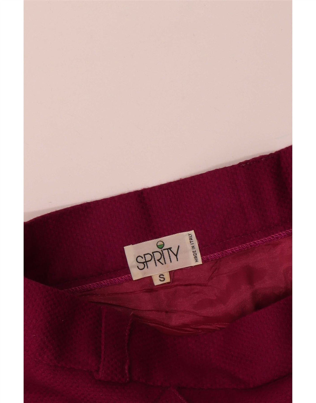 Vintage Womens Maxi Skirt Small W24 Burgundy