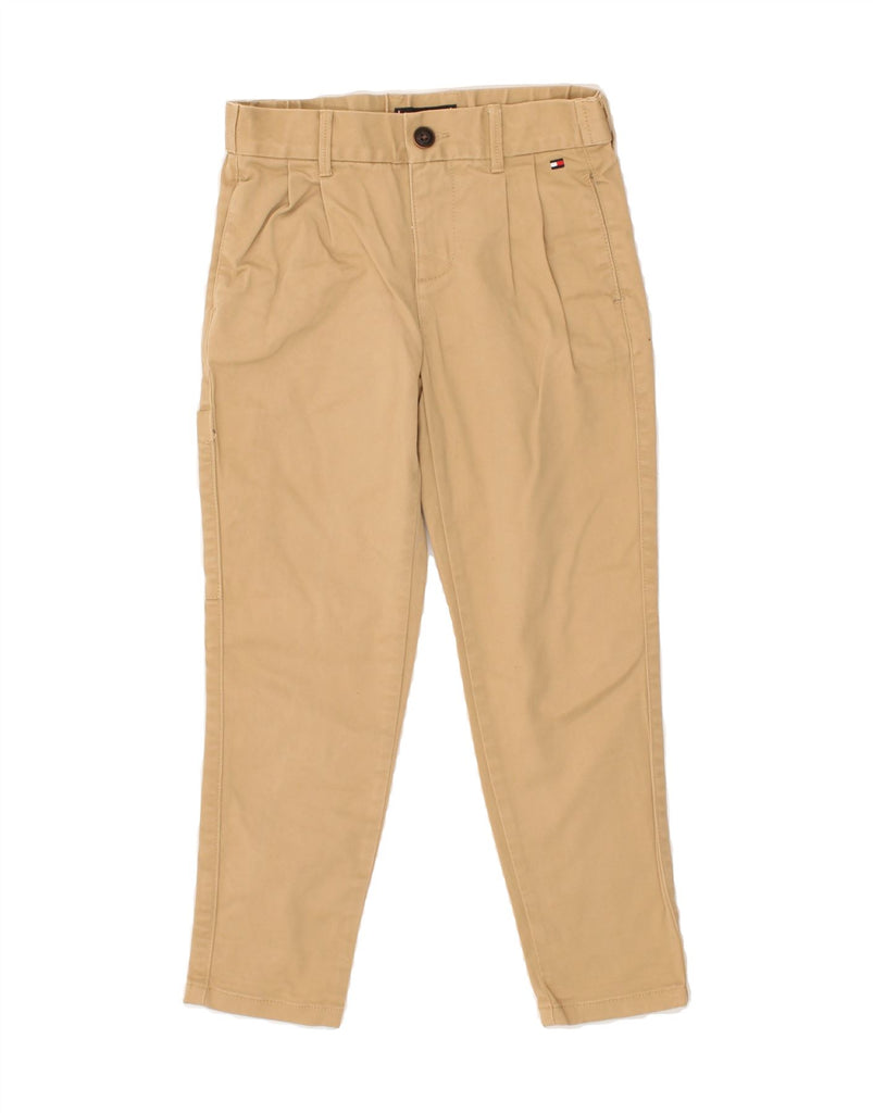 TOMMY HILFIGER Boys Slim Chino Trousers 7-8 Years Beige Cotton | Vintage Tommy Hilfiger | Thrift | Second-Hand Tommy Hilfiger | Used Clothing | Messina Hembry 