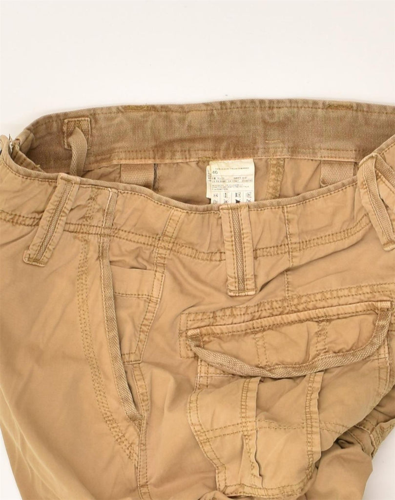 BENETTON Mens Straight Cargo Trousers IT 46 Small W30 L32  Beige Cotton | Vintage Benetton | Thrift | Second-Hand Benetton | Used Clothing | Messina Hembry 