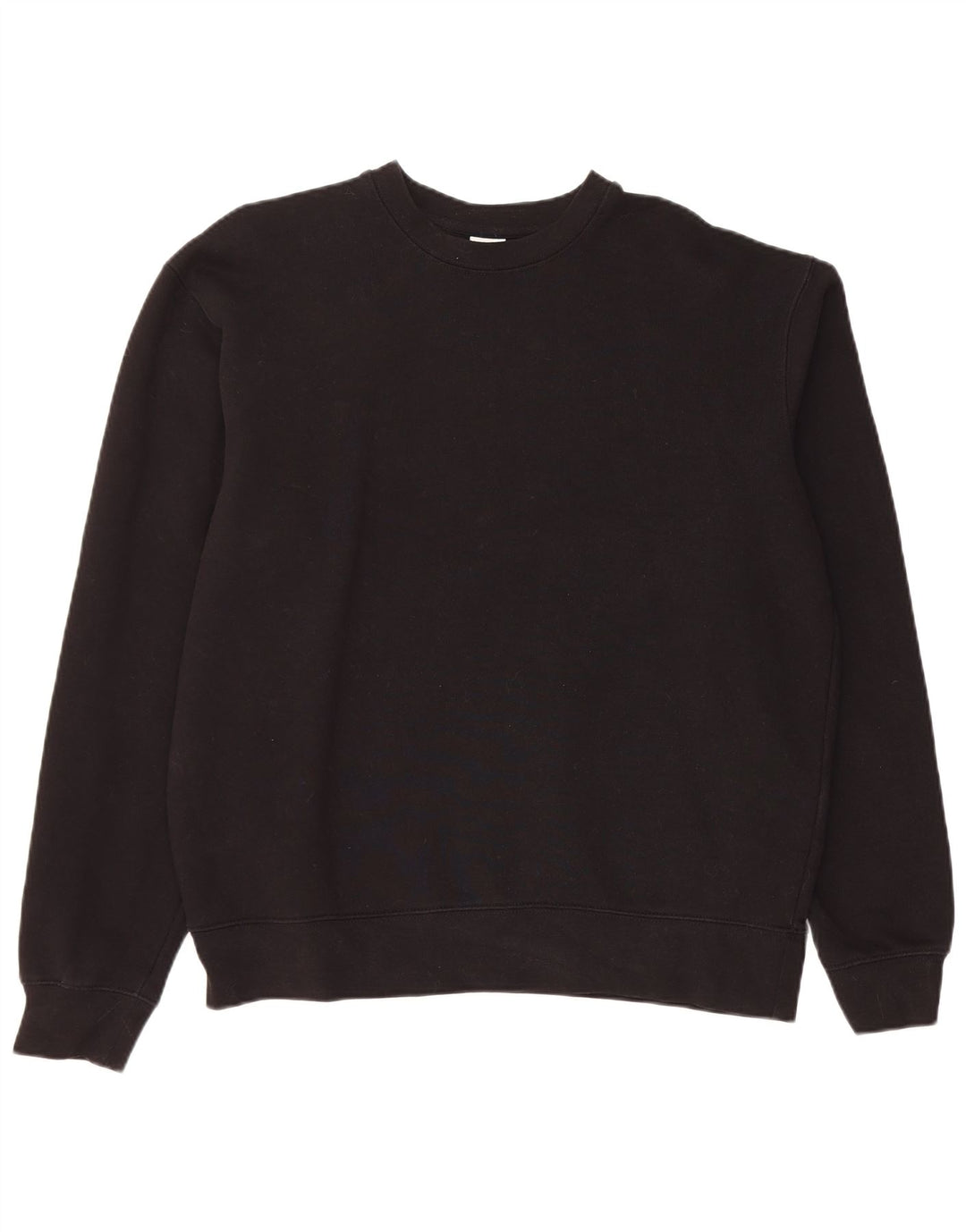 Zara Mens Sweatshirt Jumper Medium Black Cotton