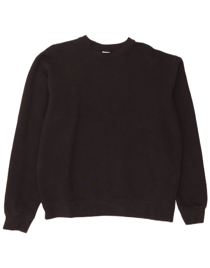 Zara Mens Sweatshirt Jumper Medium Black Cotton