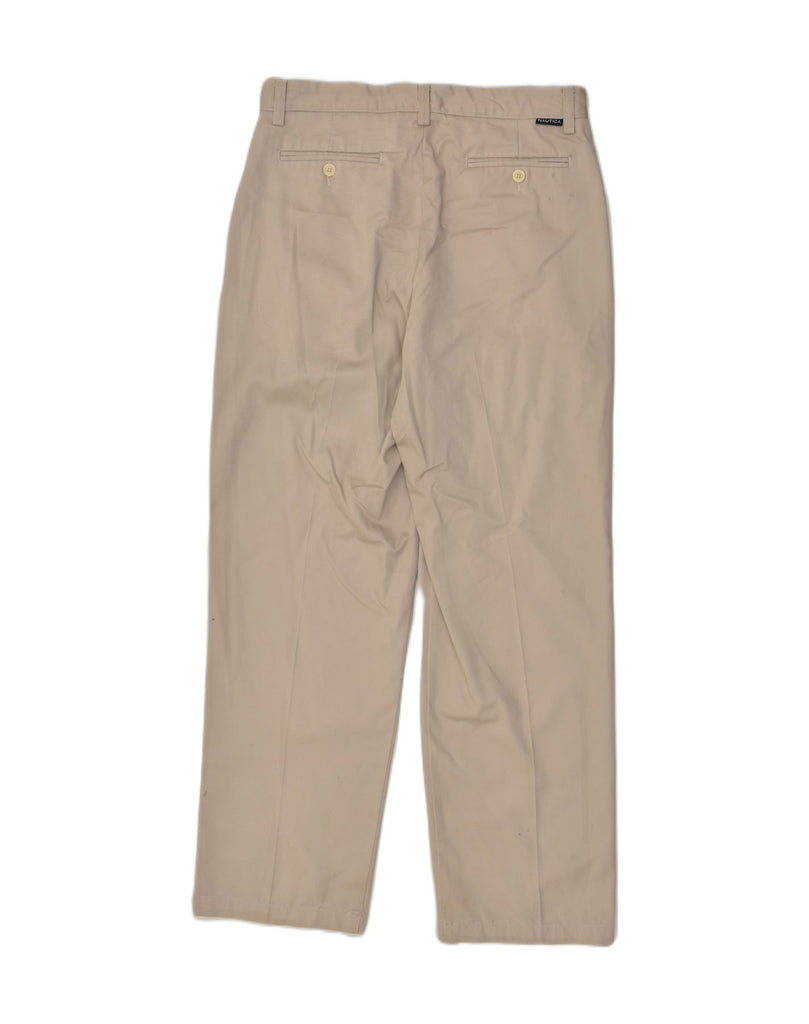 NAUTICA Mens Straight Chino Trousers W32 L29  Beige Cotton | Vintage Nautica | Thrift | Second-Hand Nautica | Used Clothing | Messina Hembry 