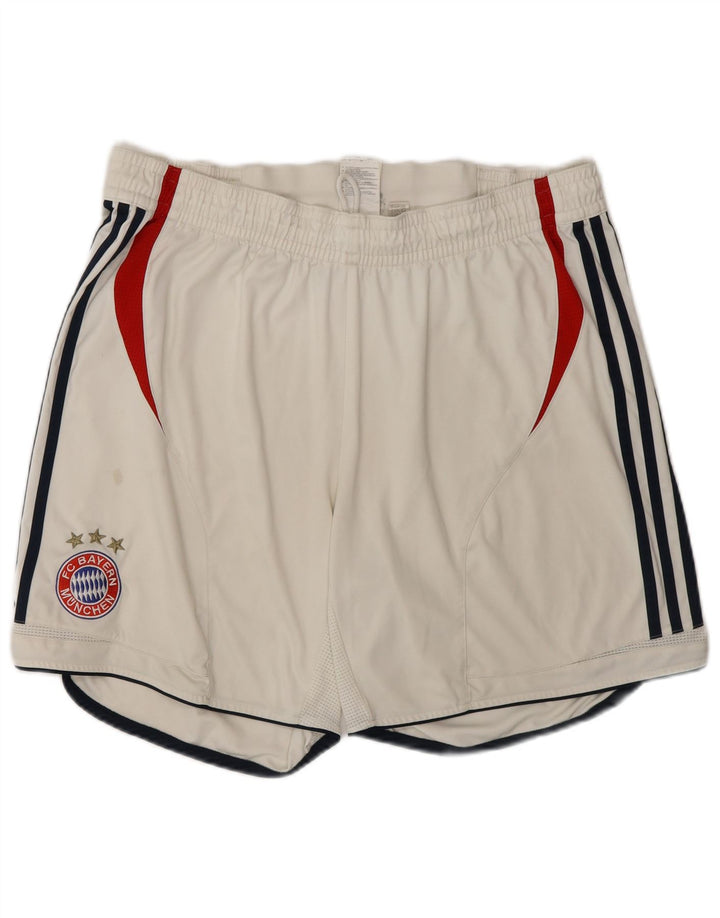 ADIDAS Mens FC Bayern Munchen Sport Shorts UK 42 Large  White Colourblock