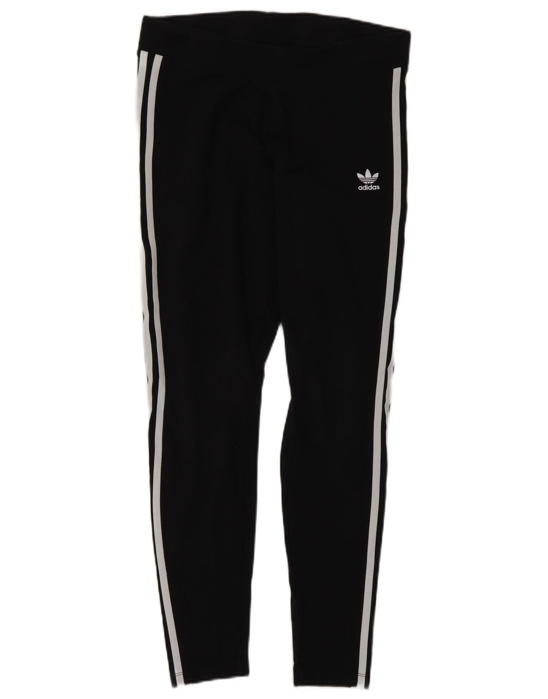 Adidas Womens Leggings UK 14 Medium Black Cotton