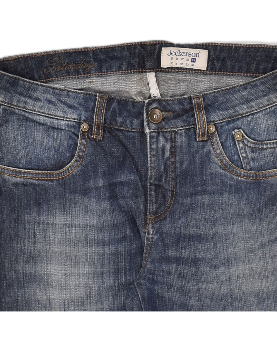 JECKERSON Womens Slim Jeans W29 L28  Navy Blue Cotton | Vintage Jeckerson | Thrift | Second-Hand Jeckerson | Used Clothing | Messina Hembry 