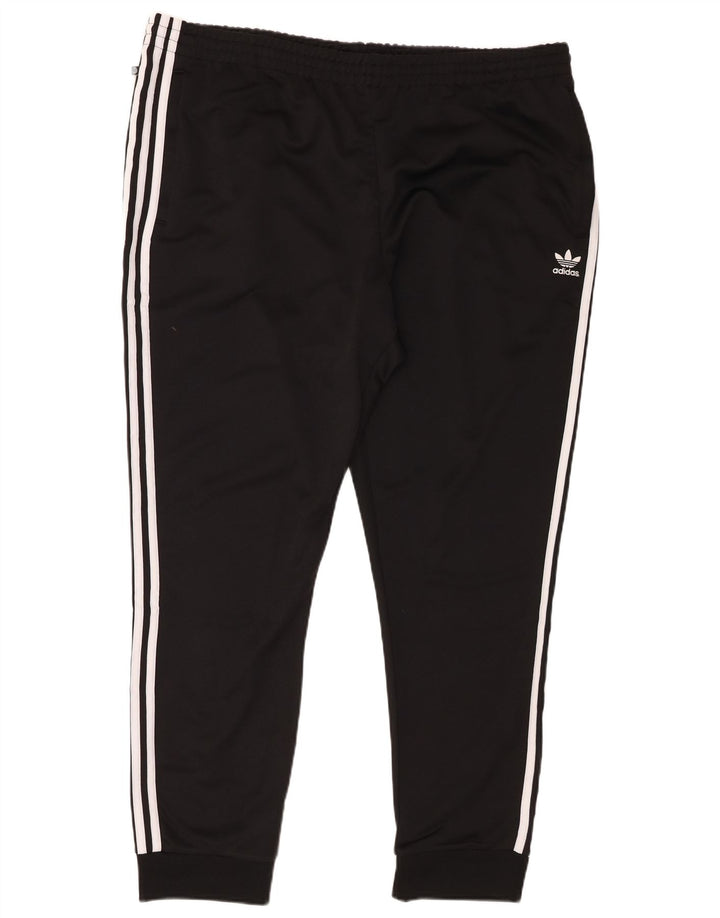 Adidas Mens Tracksuit Trousers Joggers 3XL Black Polyester
