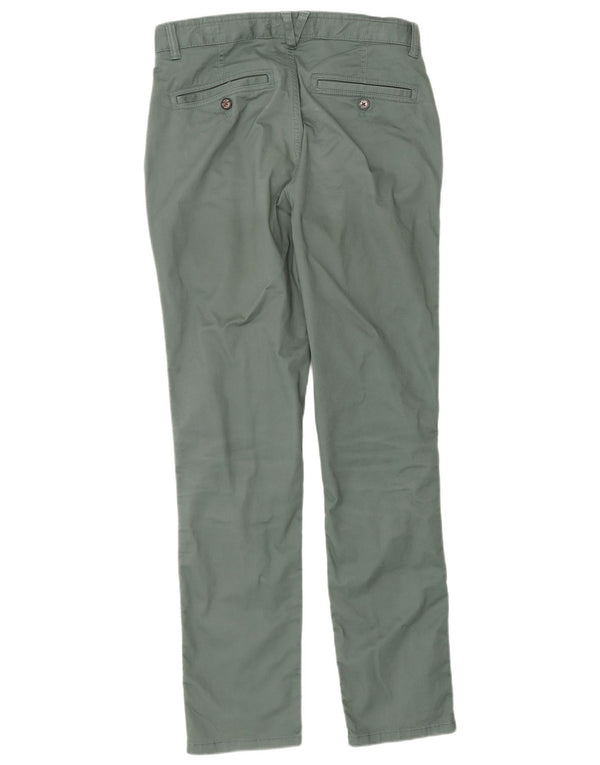Fat Face Mens Slim Chino Trousers W30 L30 Green Cotton