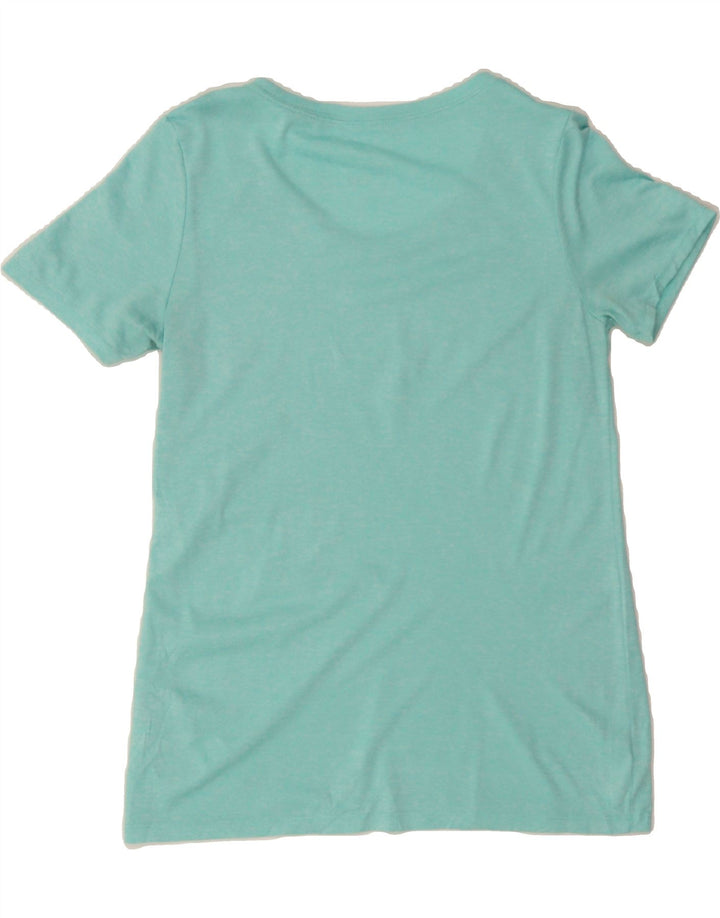 NIKE Womens Dri Fit T-Shirt Top UK 10 Small Turquoise Flecked Polyester Vintage Nike and Second-Hand Nike from Messina Hembry 