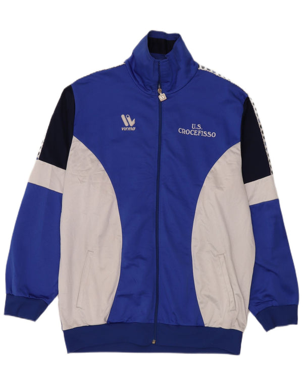 Virma Mens U.S. Crocefisso Tracksuit Top Jacket 2XL Blue Colourblock Sports
