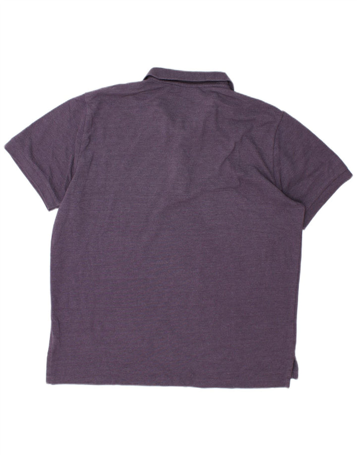 EDDIE BAUER Mens Polo Shirt XL Purple Cotton