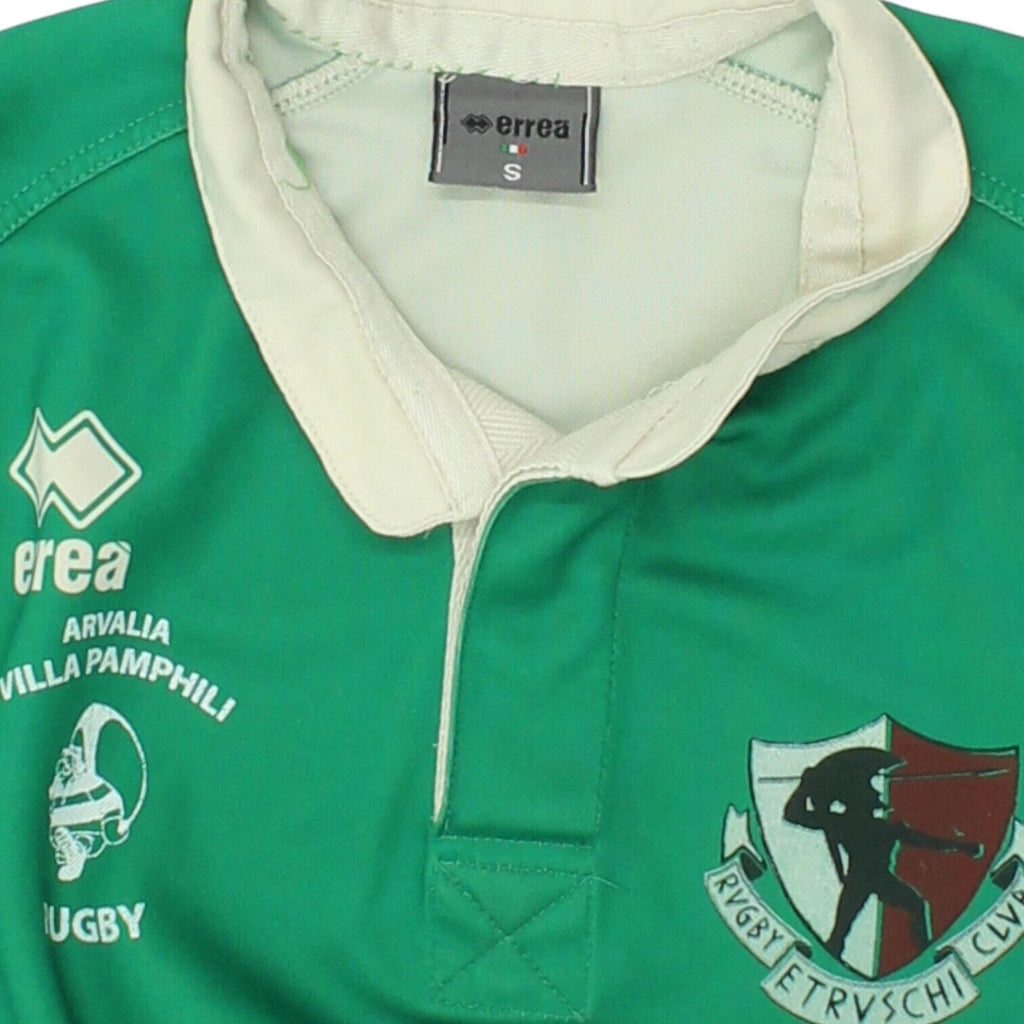 Arvalia Villa Pamphili Rugby Errea Mens Green Jersey | Vintage Sportswear | Vintage Messina Hembry | Thrift | Second-Hand Messina Hembry | Used Clothing | Messina Hembry 