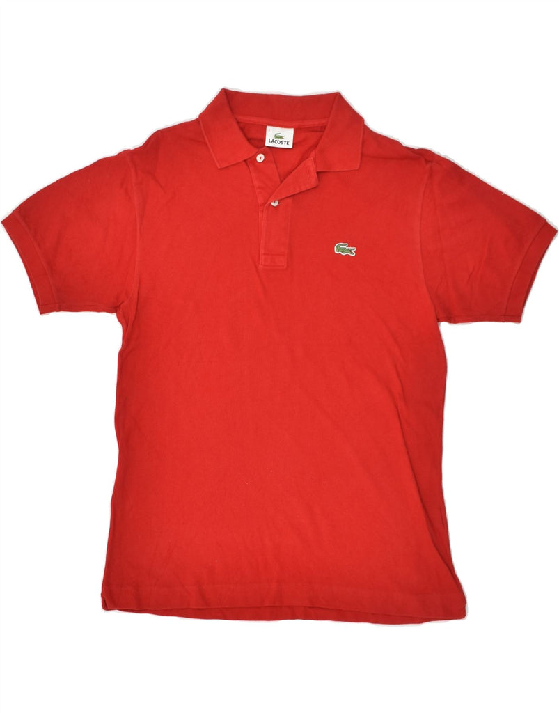 LACOSTE Mens Polo Shirt Size 3 Small Red Cotton | Vintage Lacoste | Thrift | Second-Hand Lacoste | Used Clothing | Messina Hembry 