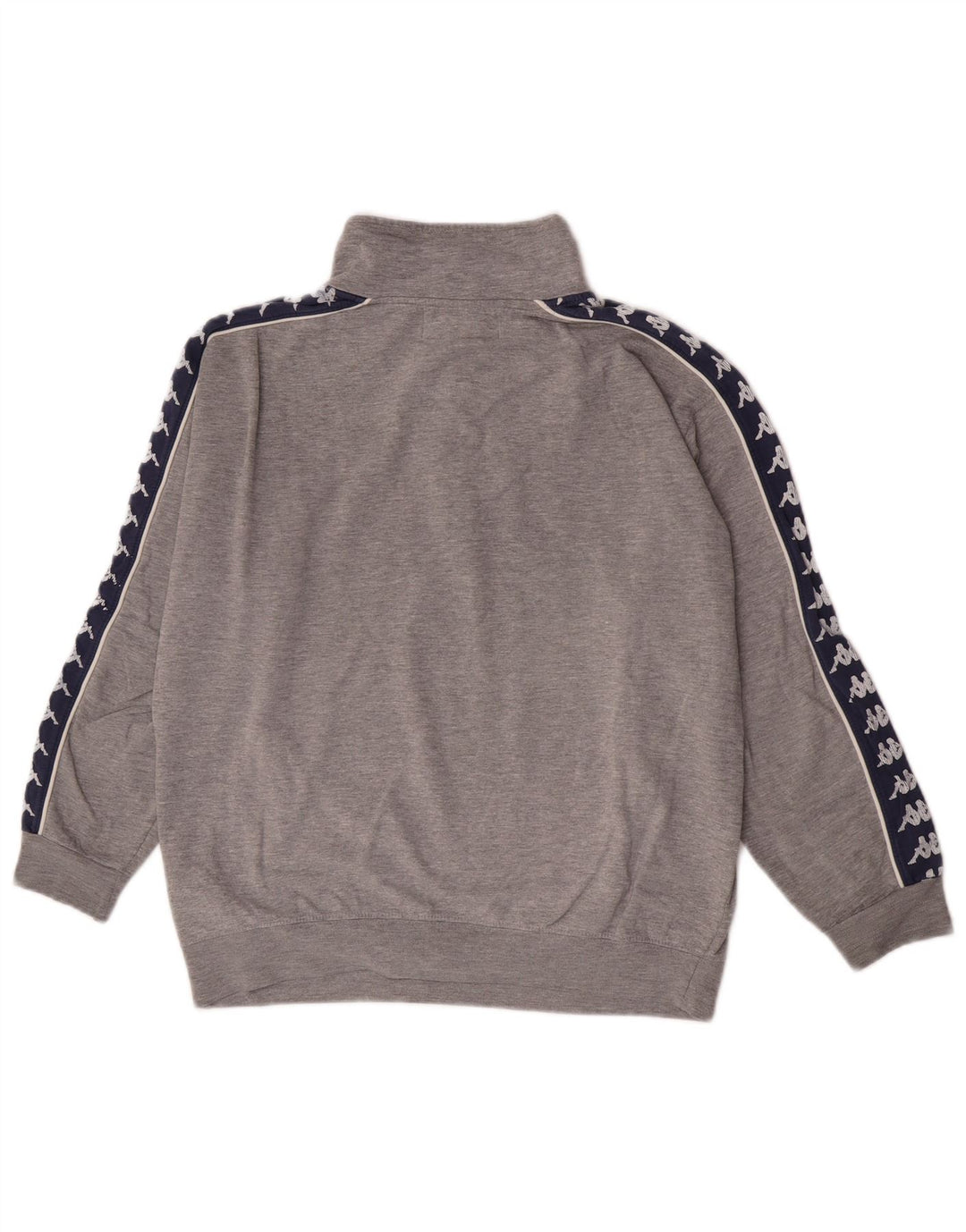 Kappa Womens Graphic Sweatshirt Jumper UK 14 Medium Grey Colourblock
