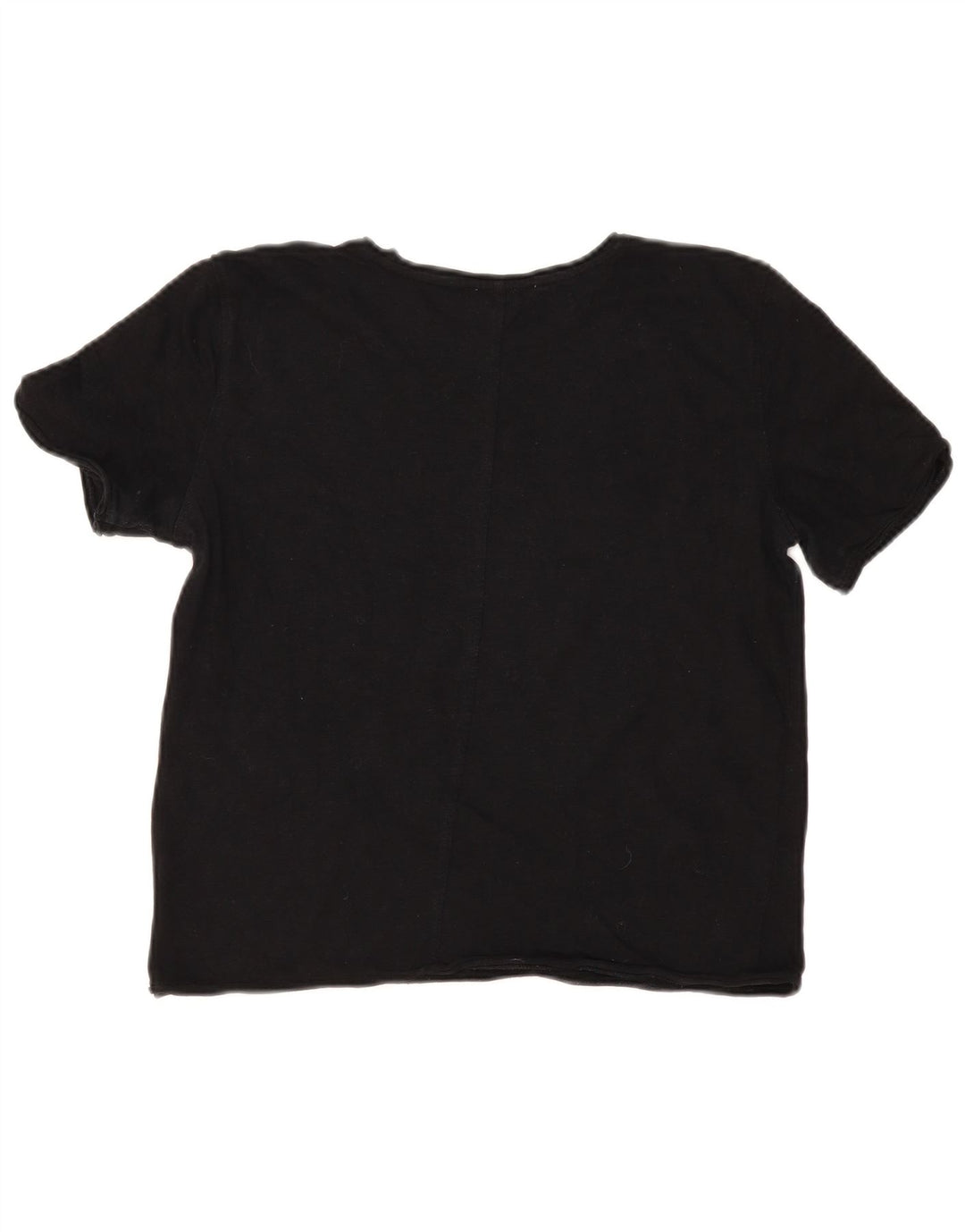 Zara Womens T-Shirt Top UK 12 Medium Black