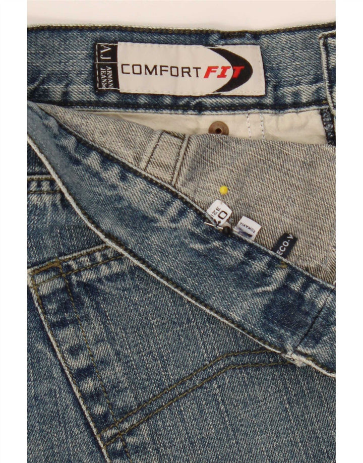 Armani Mens Comfort Fit Straight Jeans W40 L28 Blue
