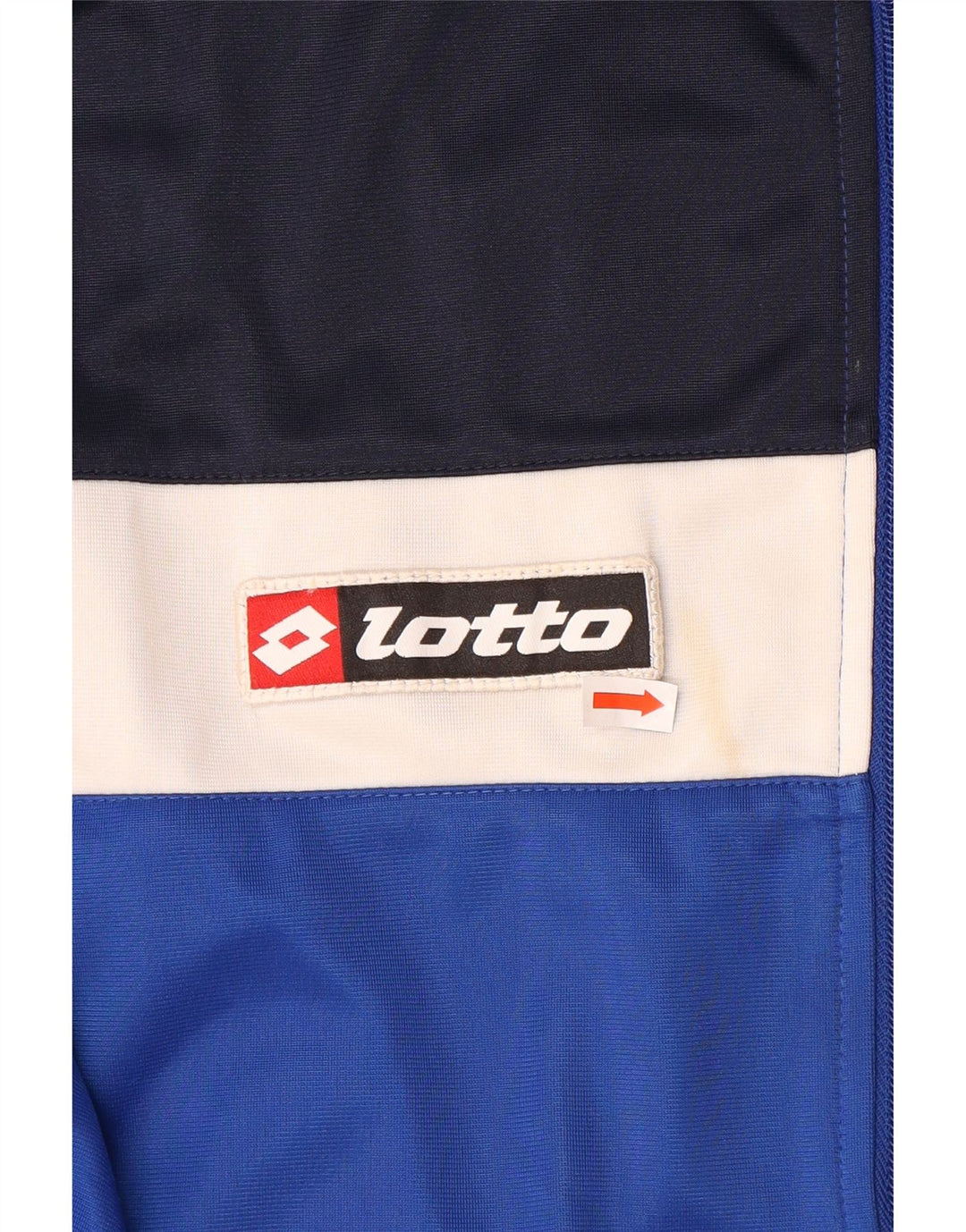 Lotto Mens Tracksuit Top Jacket XL Blue Colourblock Polyester