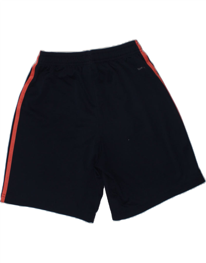 ADIDAS Boys Sport Shorts 11-12 Years Navy Blue Polyester | Vintage Adidas | Thrift | Second-Hand Adidas | Used Clothing | Messina Hembry 