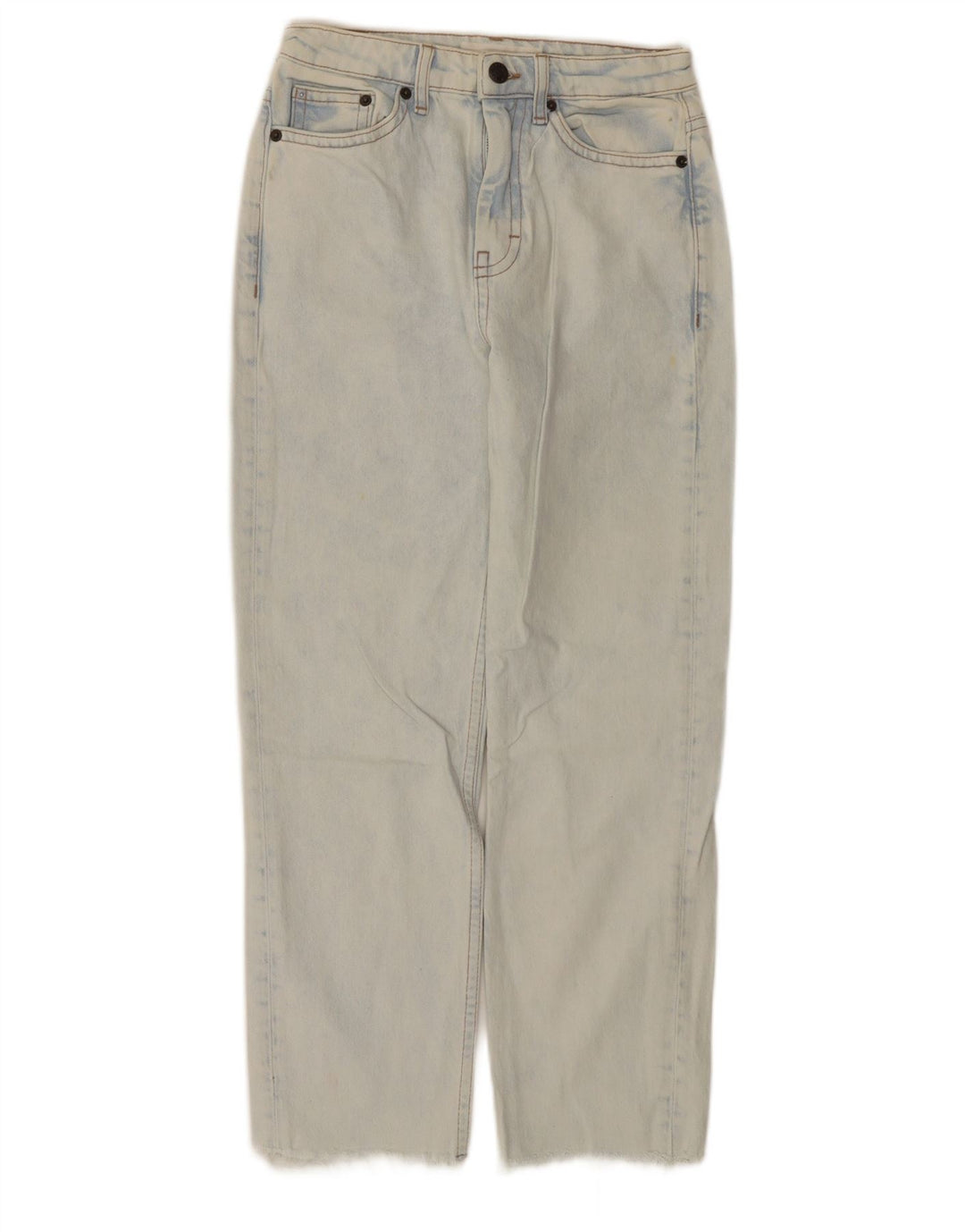 Topshop Womens Straight Jeans W25 L25 Blue Cotton