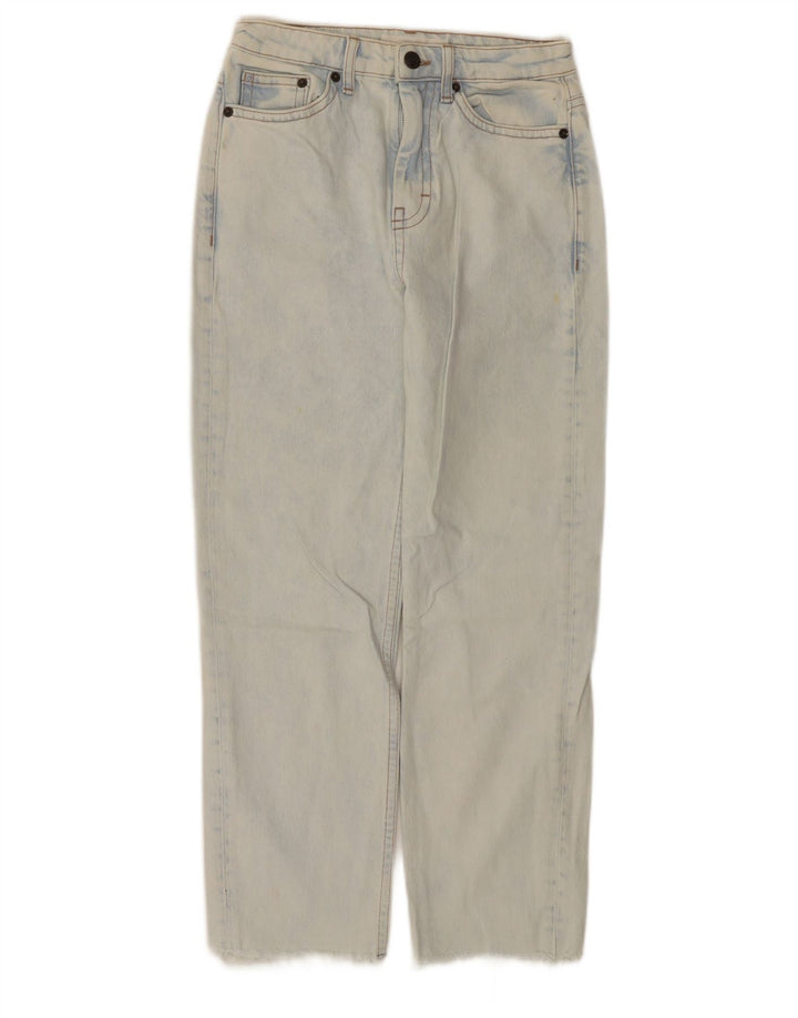 Topshop Womens Straight Jeans W25 L25 Blue Cotton