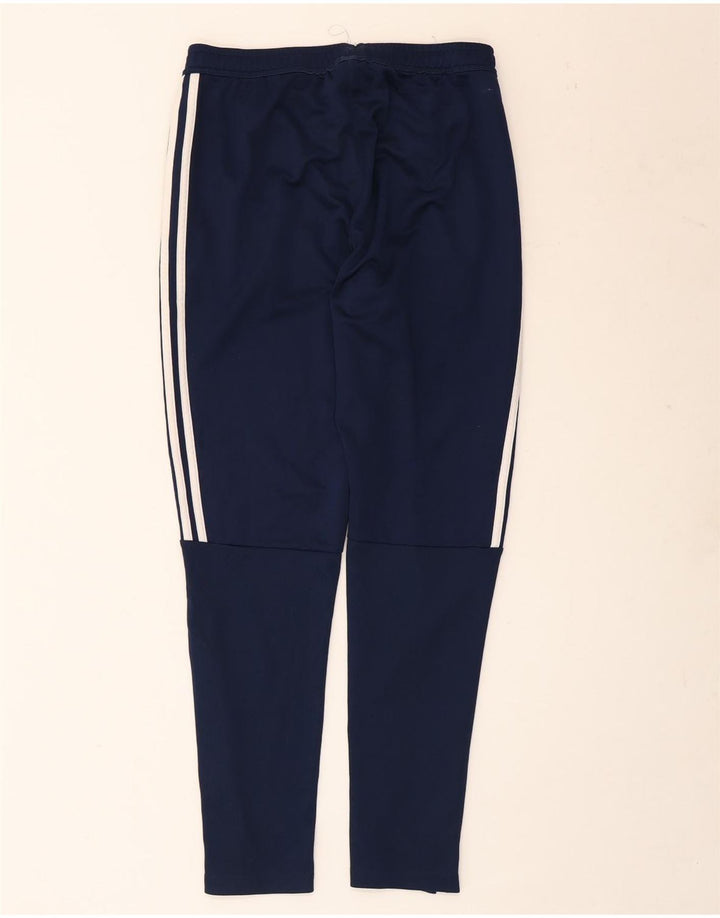 Adidas Mens Tracksuit Trousers Medium  Navy Blue Polyester