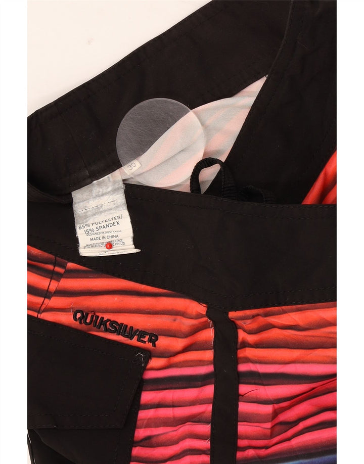 Quiksilver Mens Swimming Shorts Medium  Multicoloured Striped Polyester