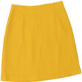 Vintage Womens A-Line Skirt IT 42 Medium W28 Yellow Polyamide