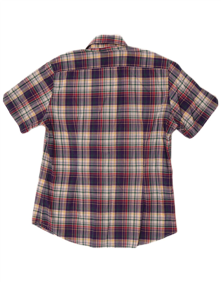 Fred Perry Mens Short Sleeve Slim Fit Shirt Small Multicoloured Check