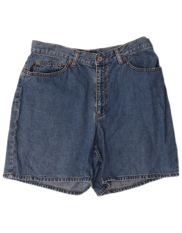Ralph Lauren Womens Petite Denim Shorts US 12 Large W30  Blue Cotton