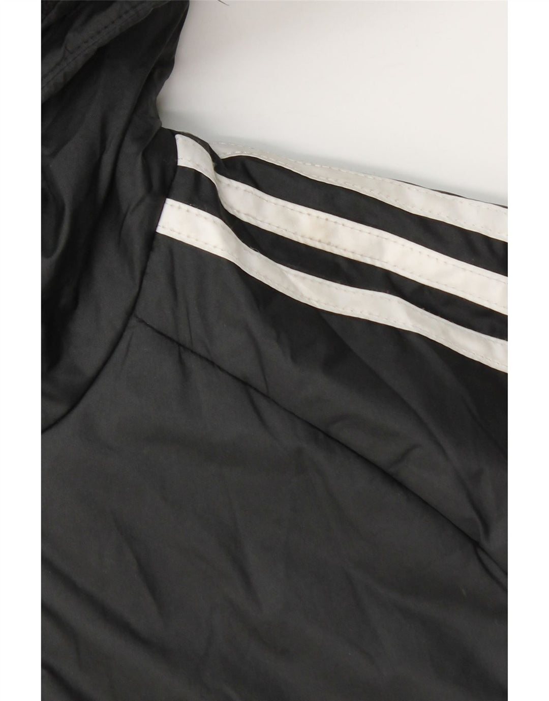 Adidas Boys Hooded Padded Jacket 11-12 Years Black Polyester