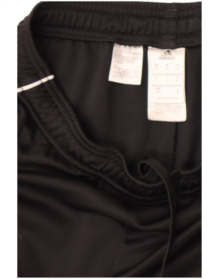 Adidas Mens Tracksuit Trousers Smal Black Polyester Sports