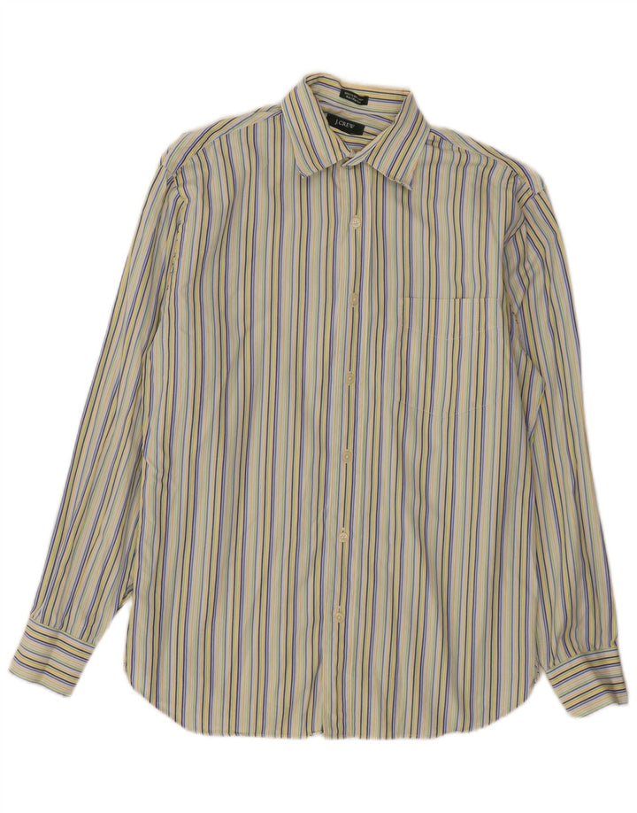 J. Crew Mens Shirt Size 15 1/2 Medium Multicoloured Striped Cotton