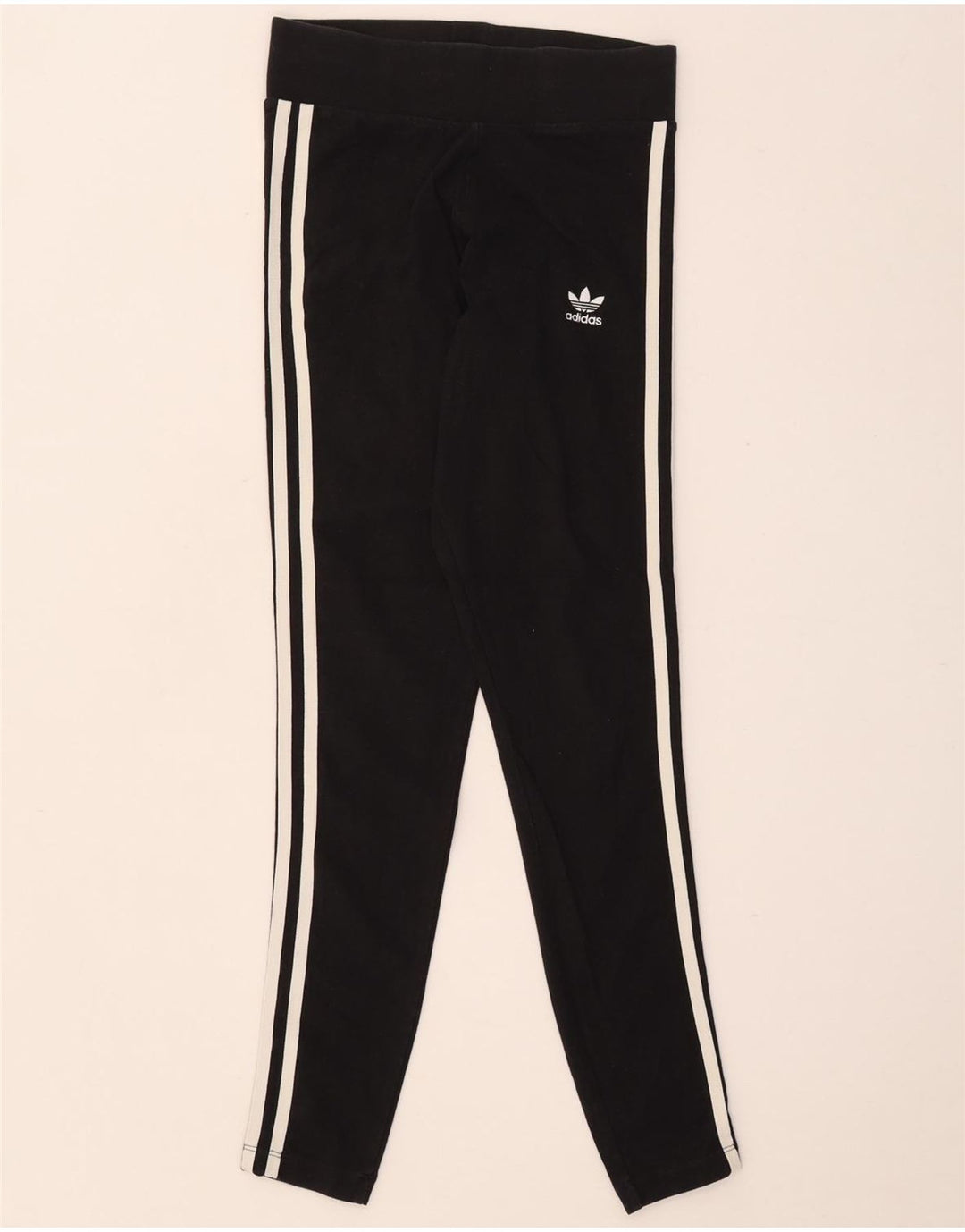 Adidas Womens Leggings UK 8 Small Black Cotton