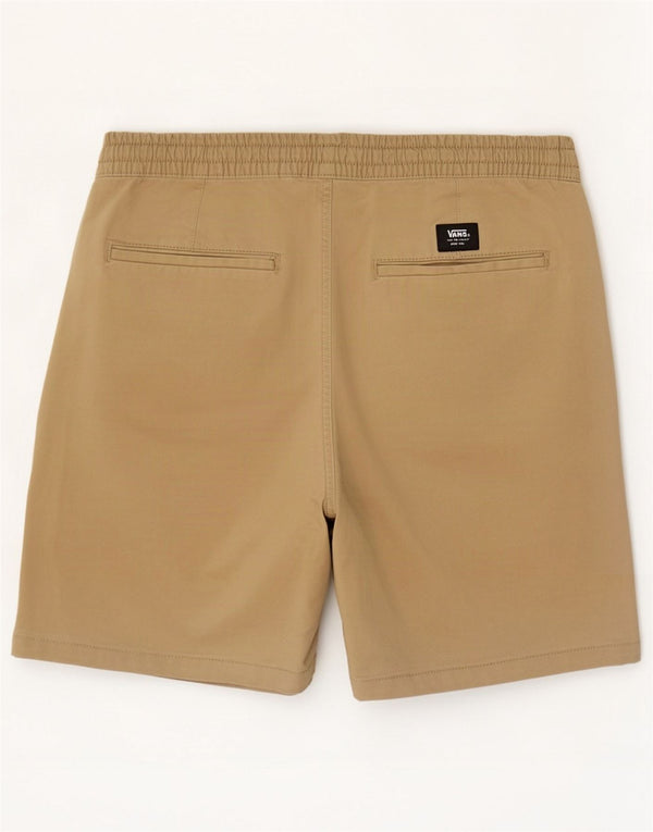 Vans Mens Chino Shorts Medium W32 Beige Cotton