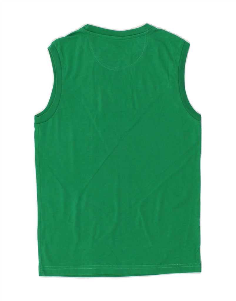 CHAMPION Boys Graphic Vest Top 9-10 Years Medium Green Cotton | Vintage Champion | Thrift | Second-Hand Champion | Used Clothing | Messina Hembry 