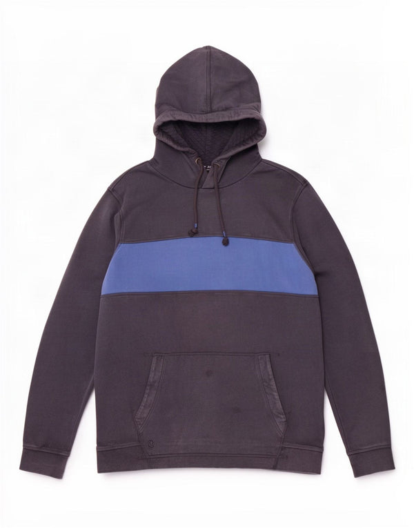 Fat Face Mens Hoodie Jumper XL Grey Colourblock Cotton