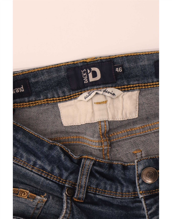 Dack's Womens Regular Fit Straight Jeans IT 46 Large W28 L29 Navy Blue