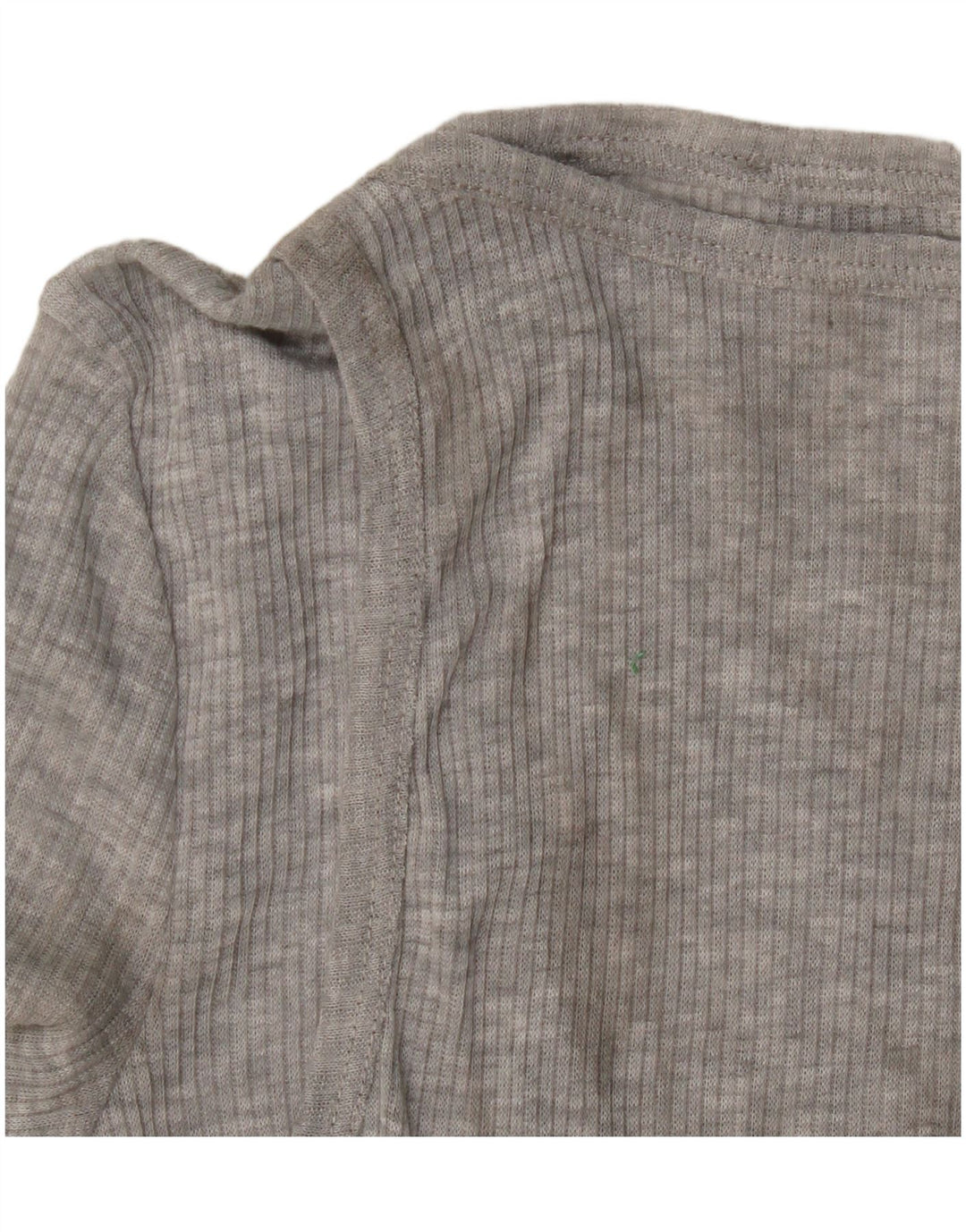 Zara Womens Top Long Sleeve UK 8 Small Grey Flecked Polyester
