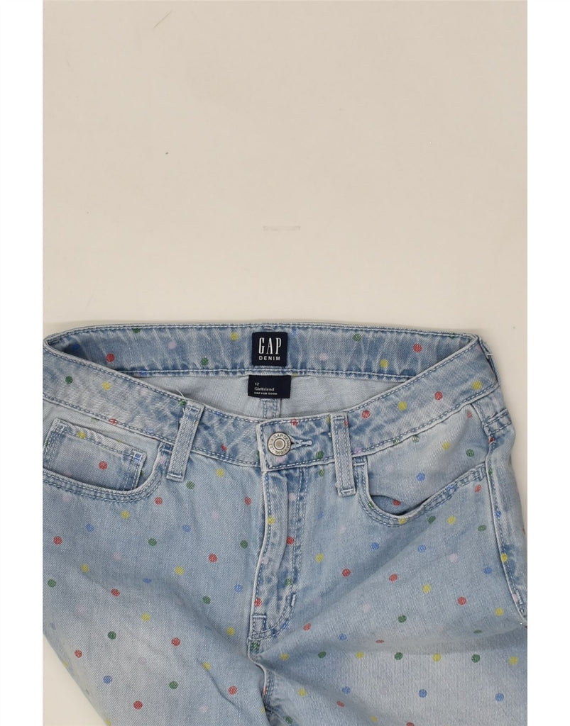 GAP Girls Straight Jeans 11-12 Years W26 L26 Blue Spotted Cotton | Vintage Gap | Thrift | Second-Hand Gap | Used Clothing | Messina Hembry 