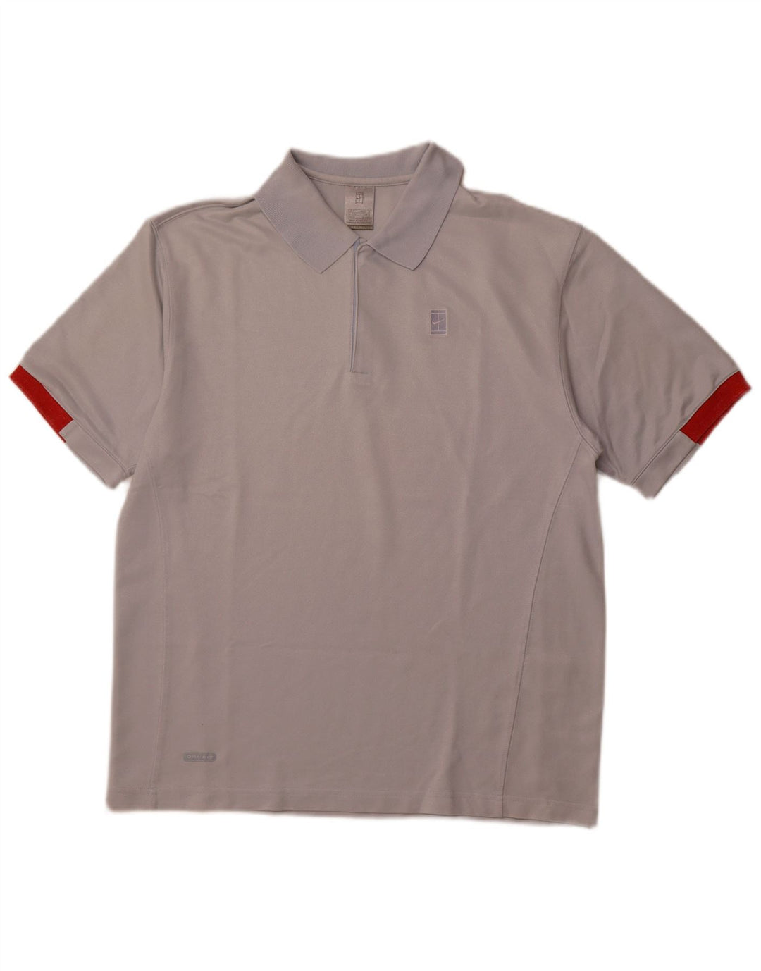 NIKE Mens Polo Shirt UK 39/41 Medium Blue Cotton