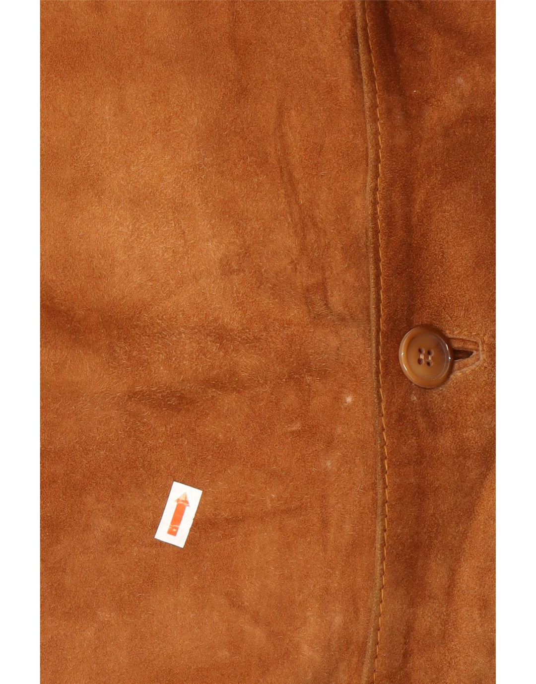 VINTAGE Mens Suede Jacket IT 52 XL Beige Leather