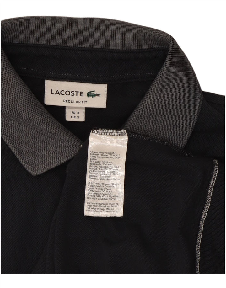 Lacoste Mens Regular Fit Polo Shirt Size 3 Small Navy Blue Colourblock