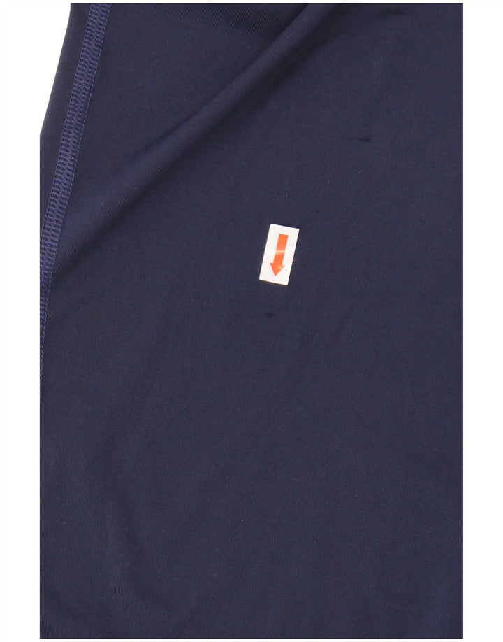 UNDER ARMOUR Mens Graphic T-Shirt Top Small Navy Blue Polyester Sports